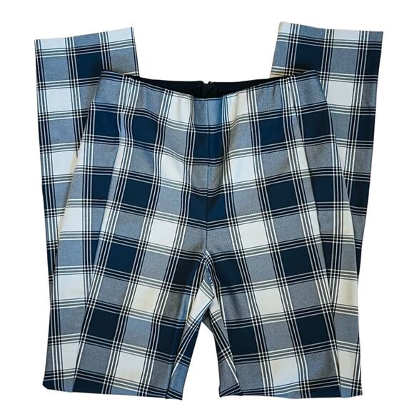 Rag & Bone Women’s Sz 0 Blue Plaid Pants Simone High Rise Ankle Slim Stretch - Picture 4 of 16